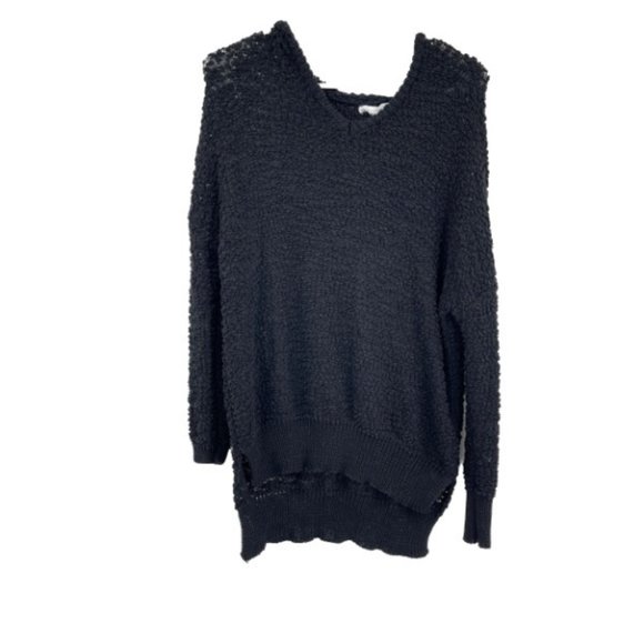 Young Fabulous & Broke Sweatshirt Black Fuzzy Oversized Hoodie Comfy Size S/M - Picture 1 of 4